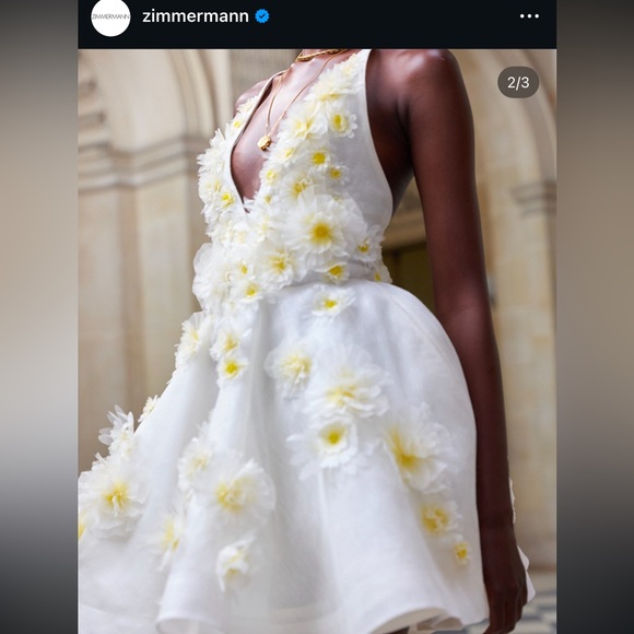 Zimmermann Matchmaker Daisy Mini Dress AU 2 / US 8 - Picture 7 of 16